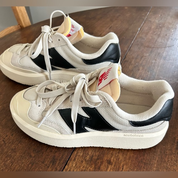 New Balance CT302 Cream and Black  platform sneaker. - Picture 8 of 9